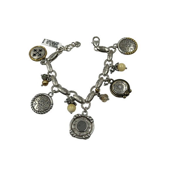 Brighton Olympia Charm Bracelet Silver-Gold - Picture 3 of 3